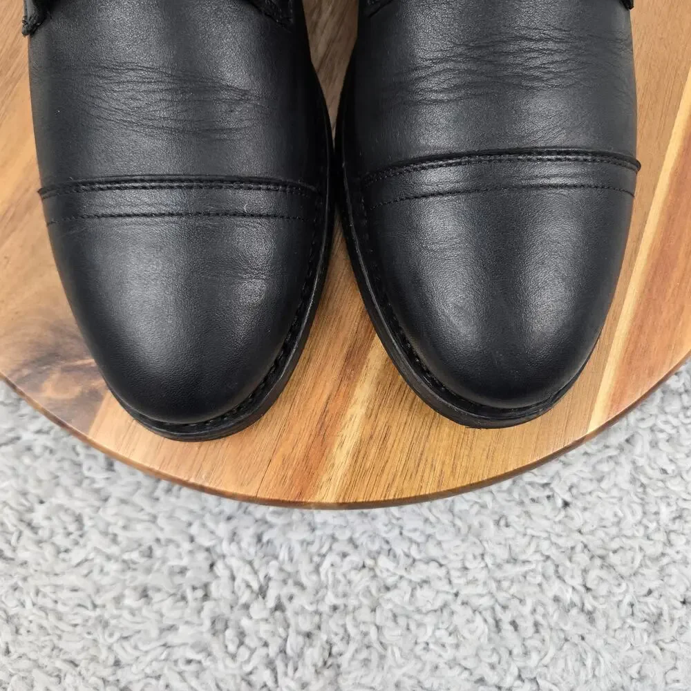 Thursday Boot Co. Mens 8 Cadet Black Leather Cap Toe Casual Lifestyle Daily